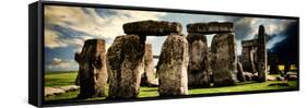 Stonehenge - Abstract of Stones - Wiltshire - UK - England - United Kingdom - Europe-Philippe Hugonnard-Framed Stretched Canvas