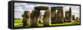 Stonehenge - Abstract of Stones - Wiltshire - UK - England - United Kingdom - Europe-Philippe Hugonnard-Framed Stretched Canvas