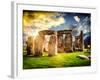 Stonehenge - Abstract of Stones - Wiltshire - UK - England - United Kingdom - Europe-Philippe Hugonnard-Framed Photographic Print