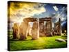 Stonehenge - Abstract of Stones - Wiltshire - UK - England - United Kingdom - Europe-Philippe Hugonnard-Stretched Canvas