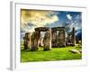 Stonehenge - Abstract of Stones - Wiltshire - UK - England - United Kingdom - Europe-Philippe Hugonnard-Framed Photographic Print