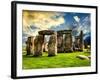 Stonehenge - Abstract of Stones - Wiltshire - UK - England - United Kingdom - Europe-Philippe Hugonnard-Framed Photographic Print