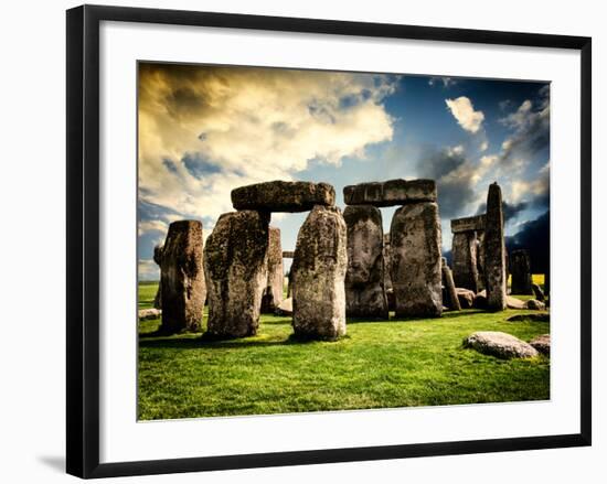 Stonehenge - Abstract of Stones - Wiltshire - UK - England - United Kingdom - Europe-Philippe Hugonnard-Framed Photographic Print