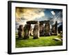 Stonehenge - Abstract of Stones - Wiltshire - UK - England - United Kingdom - Europe-Philippe Hugonnard-Framed Photographic Print