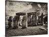Stonehenge - Abstract of Stones - Wiltshire - UK - England - United Kingdom - Europe-Philippe Hugonnard-Stretched Canvas