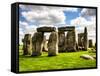 Stonehenge - Abstract of Stones - Wiltshire - UK - England - United Kingdom - Europe-Philippe Hugonnard-Framed Stretched Canvas