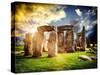 Stonehenge - Abstract of Stones - Wiltshire - UK - England - United Kingdom - Europe-Philippe Hugonnard-Stretched Canvas