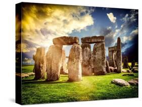 Stonehenge - Abstract of Stones - Wiltshire - UK - England - United Kingdom - Europe-Philippe Hugonnard-Stretched Canvas