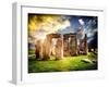 Stonehenge - Abstract of Stones - Wiltshire - UK - England - United Kingdom - Europe-Philippe Hugonnard-Framed Art Print