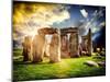 Stonehenge - Abstract of Stones - Wiltshire - UK - England - United Kingdom - Europe-Philippe Hugonnard-Mounted Art Print