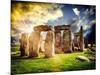 Stonehenge - Abstract of Stones - Wiltshire - UK - England - United Kingdom - Europe-Philippe Hugonnard-Mounted Art Print