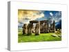 Stonehenge - Abstract of Stones - Wiltshire - UK - England - United Kingdom - Europe-Philippe Hugonnard-Stretched Canvas