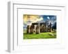 Stonehenge - Abstract of Stones - Wiltshire - UK - England - United Kingdom - Europe-Philippe Hugonnard-Framed Art Print