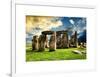 Stonehenge - Abstract of Stones - Wiltshire - UK - England - United Kingdom - Europe-Philippe Hugonnard-Framed Art Print