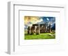 Stonehenge - Abstract of Stones - Wiltshire - UK - England - United Kingdom - Europe-Philippe Hugonnard-Framed Art Print