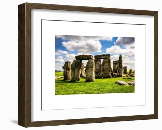 Stonehenge - Abstract of Stones - Wiltshire - UK - England - United Kingdom - Europe-Philippe Hugonnard-Framed Art Print