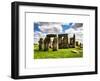 Stonehenge - Abstract of Stones - Wiltshire - UK - England - United Kingdom - Europe-Philippe Hugonnard-Framed Art Print