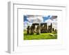 Stonehenge - Abstract of Stones - Wiltshire - UK - England - United Kingdom - Europe-Philippe Hugonnard-Framed Art Print