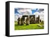 Stonehenge - Abstract of Stones - Wiltshire - UK - England - United Kingdom - Europe-Philippe Hugonnard-Framed Stretched Canvas