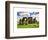 Stonehenge - Abstract of Stones - Wiltshire - UK - England - United Kingdom - Europe-Philippe Hugonnard-Framed Art Print