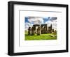 Stonehenge - Abstract of Stones - Wiltshire - UK - England - United Kingdom - Europe-Philippe Hugonnard-Framed Art Print