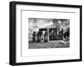 Stonehenge - Abstract of Stones - Wiltshire - UK - England - United Kingdom - Europe-Philippe Hugonnard-Framed Art Print