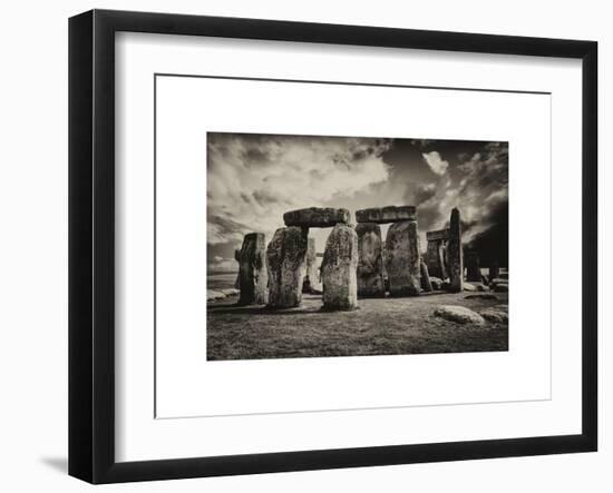 Stonehenge - Abstract of Stones - Wiltshire - UK - England - United Kingdom - Europe-Philippe Hugonnard-Framed Art Print