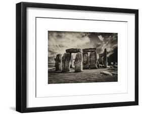 Stonehenge - Abstract of Stones - Wiltshire - UK - England - United Kingdom - Europe-Philippe Hugonnard-Framed Art Print