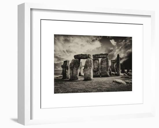 Stonehenge - Abstract of Stones - Wiltshire - UK - England - United Kingdom - Europe-Philippe Hugonnard-Framed Art Print