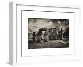 Stonehenge - Abstract of Stones - Wiltshire - UK - England - United Kingdom - Europe-Philippe Hugonnard-Framed Art Print