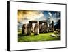 Stonehenge - Abstract of Stones - Wiltshire - UK - England - United Kingdom - Europe-Philippe Hugonnard-Framed Stretched Canvas