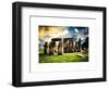 Stonehenge - Abstract of Stones - Wiltshire - UK - England - United Kingdom - Europe-Philippe Hugonnard-Framed Art Print