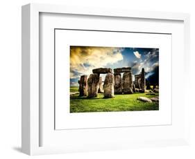 Stonehenge - Abstract of Stones - Wiltshire - UK - England - United Kingdom - Europe-Philippe Hugonnard-Framed Art Print