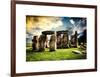 Stonehenge - Abstract of Stones - Wiltshire - UK - England - United Kingdom - Europe-Philippe Hugonnard-Framed Art Print