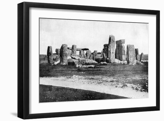 Stonehenge after Restoration, C1920-null-Framed Giclee Print