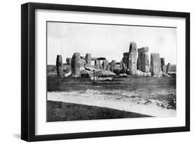 Stonehenge after Restoration, C1920-null-Framed Giclee Print