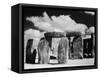 Stonehenge and Cloudy Sky-Kevin Schafer-Framed Stretched Canvas