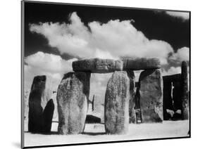 Stonehenge and Cloudy Sky-Kevin Schafer-Mounted Photographic Print