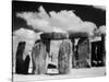 Stonehenge and Cloudy Sky-Kevin Schafer-Stretched Canvas