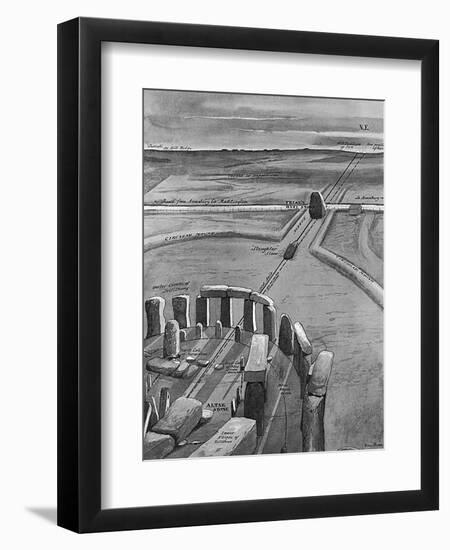 Stonehenge at Sunrise on 21 June-null-Framed Art Print
