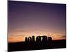 Stonehenge at Sunset, Unesco World Heritage Site, Wiltshire, England, United Kingdom-Roy Rainford-Mounted Photographic Print