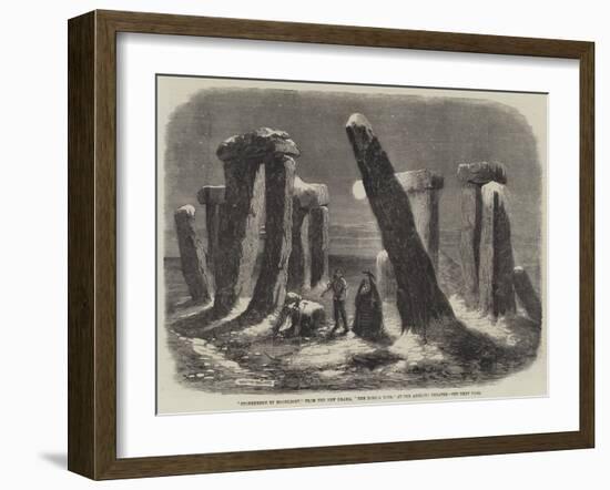 Stonehenge by Moonlight, from the New Drama, The Borgia Ring, at the Adelphi Theatre-Thomas Harrington Wilson-Framed Giclee Print