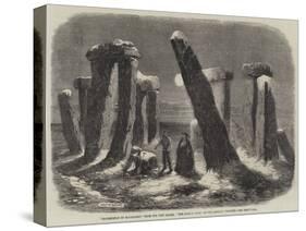 Stonehenge by Moonlight, from the New Drama, The Borgia Ring, at the Adelphi Theatre-Thomas Harrington Wilson-Stretched Canvas