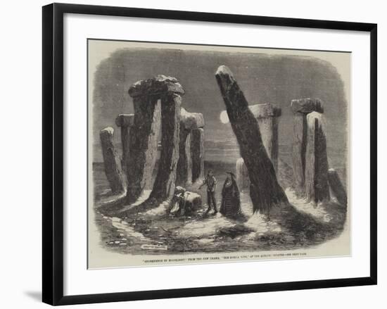 Stonehenge by Moonlight, from the New Drama, The Borgia Ring, at the Adelphi Theatre-Thomas Harrington Wilson-Framed Giclee Print