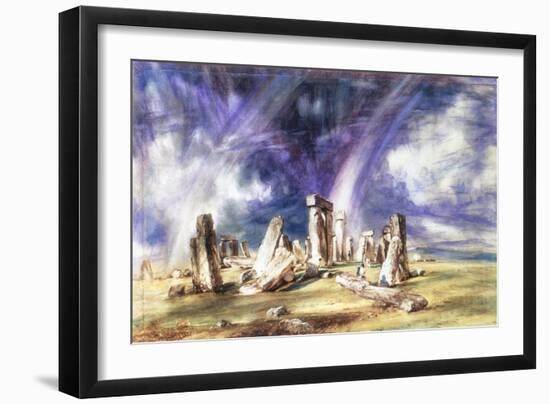 Stonehenge, C1835-John Constable-Framed Giclee Print