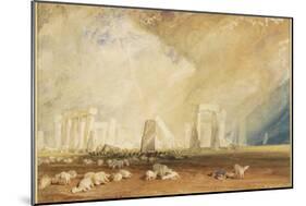 Stonehenge During a Storm-J. M. W. Turner-Mounted Giclee Print