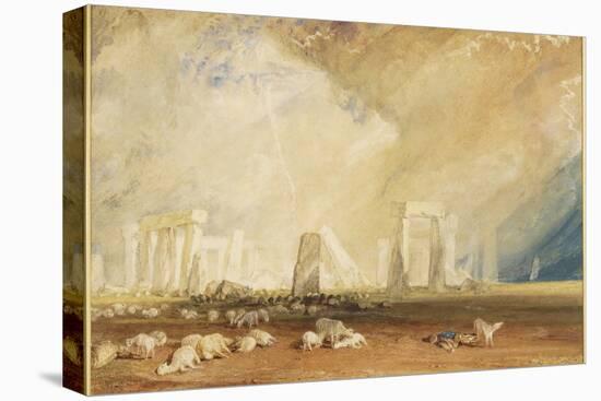 Stonehenge During a Storm-J. M. W. Turner-Stretched Canvas