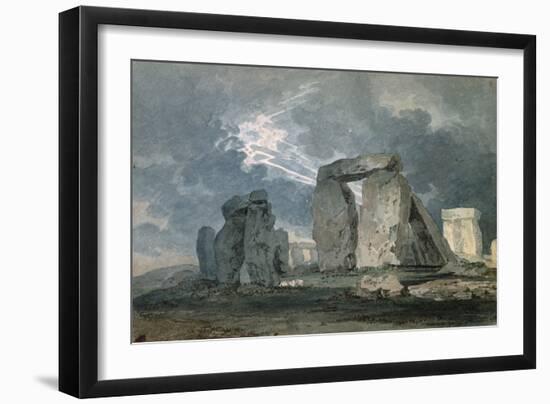 Stonehenge During a Thunderstorm-Thomas Girtin-Framed Giclee Print