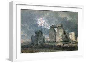 Stonehenge During a Thunderstorm-Thomas Girtin-Framed Giclee Print