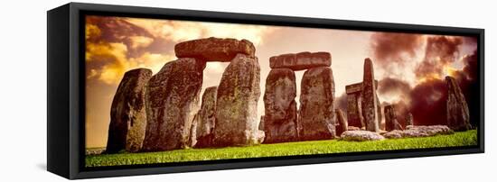 Stonehenge - Historic Wessex - Shrewton - Wiltshire - English Heritage - UK - England-Philippe Hugonnard-Framed Stretched Canvas